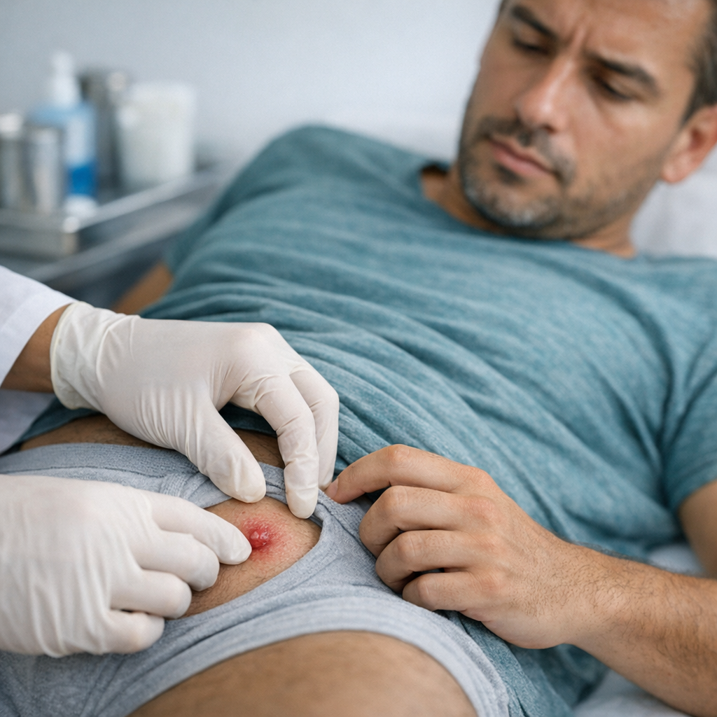 Illustration of Cancro Mole: Identificação e Reconhecimento dos Principais Sintomas Clínicos
