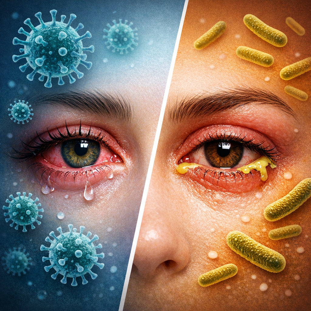 Illustration of Conjuntivite Viral e Bacteriana: Guia Exclusivo para Tratamento Eficaz